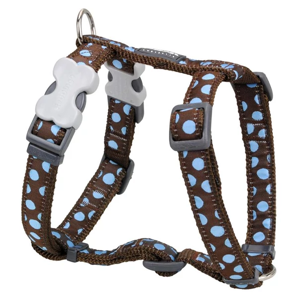 Red Dingo Blue Spots Brown Small Dog hám