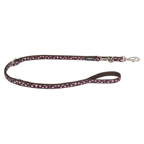 Red Dingo Pink Spots Brown multi-purpose póráz 200 cm Small Red Dingo Pink Spots Brown multi-purpose póráz 200 cm Small