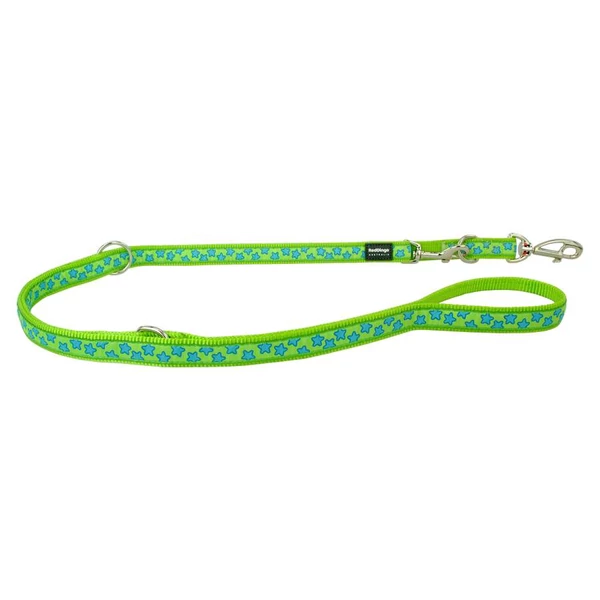Red Dingo Stars Lime multi-purpose póráz 200 cm Small