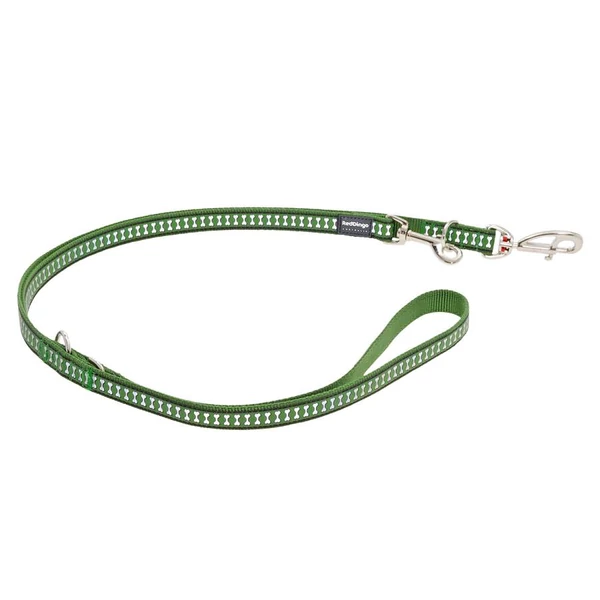 Red Dingo Reflective Green multi-purpose póráz 200 cm Small