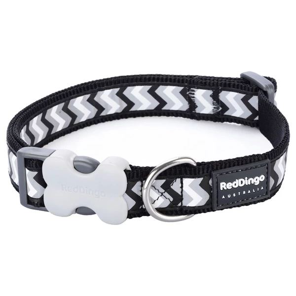 Red Dingo Reflective Ziggy Black Large kutya nyakörv