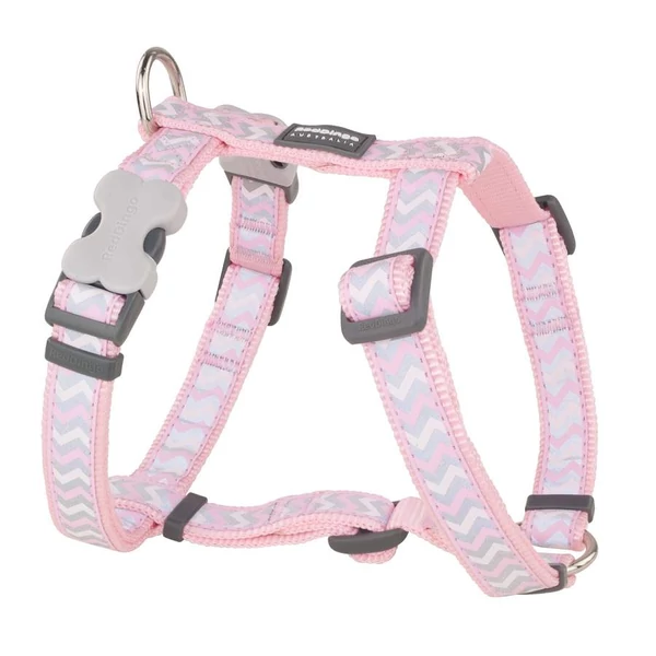 Red Dingo Reflective Ziggy Pink XS Dog hám