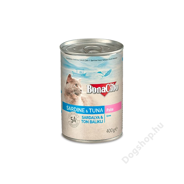 BONACIBO CANNED CAT FOODS SARDINE & TUNA 400g BONACIBO CANNED CAT FOODS SARDINE & TUNA 400g