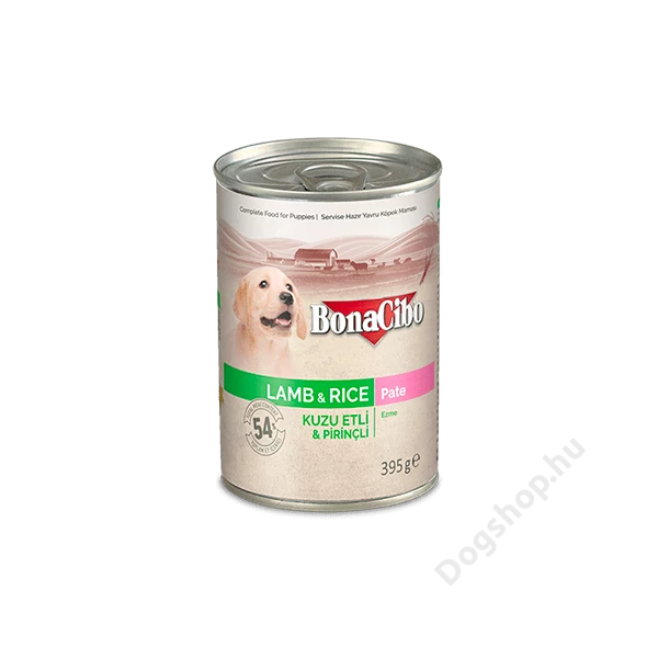 BONACIBO CANNED PUPPY PATE LAMB & RICE 400g