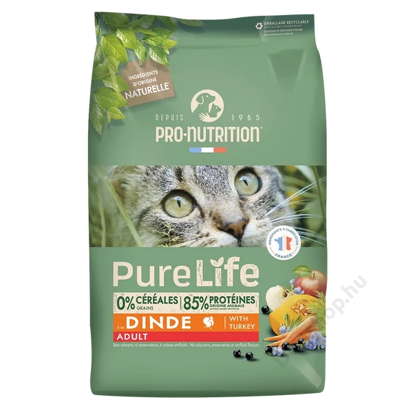 Flatazor Pro-Nutrition PureLife Cat Adult Turkey 8kg