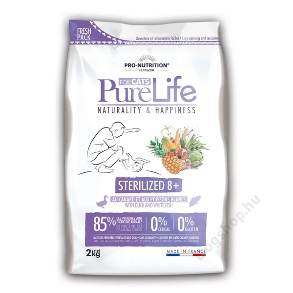 Flatazor Pro-Nutrition PureLife Cat Sterilized 8+ 2kg