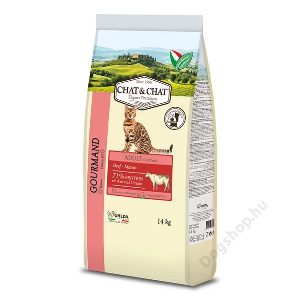 Gheda Chat&Chat Adult GOURMAND Beef 14kg