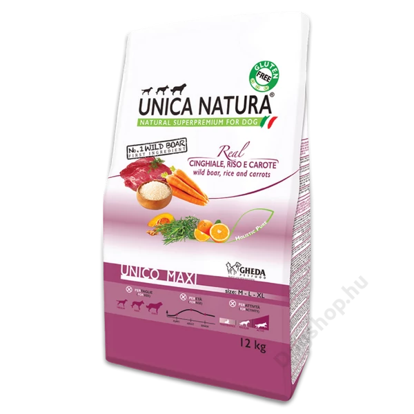 Gheda Unica Natura Unico Maxi - Wild boar, vaddisznóval 12kg