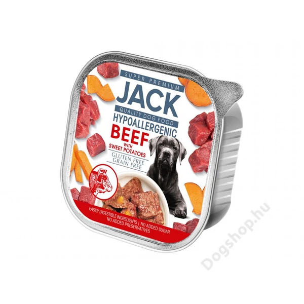 JACK kutya hipoallergén marha édesburgonya 150g JACK kutya hipoallergén marha édesburgonya 150g