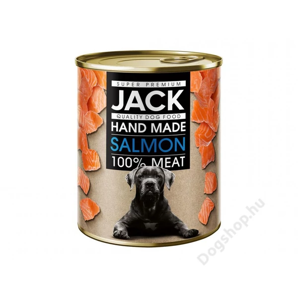 JACK kutya konzerv lazac 800g