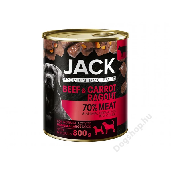 JACK kutya konzerv ragu marha-répa 800g JACK kutya konzerv ragu marha-répa 800g