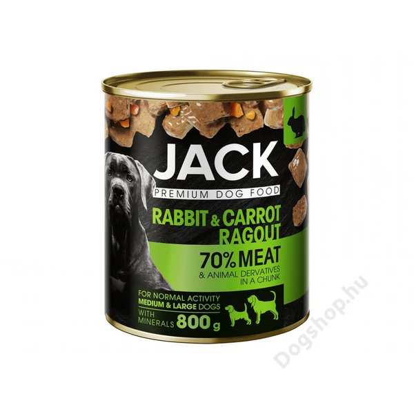 JACK kutya konzerv ragu nyúl-répa 800g JACK kutya konzerv ragu nyúl-répa 800g