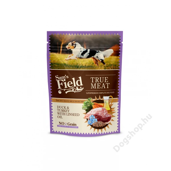 Sam's Field Pouch kacsa&pulyka&lenmagolaj 260g Sam's Field Pouch kacsa&pulyka&lenmagolaj 260g