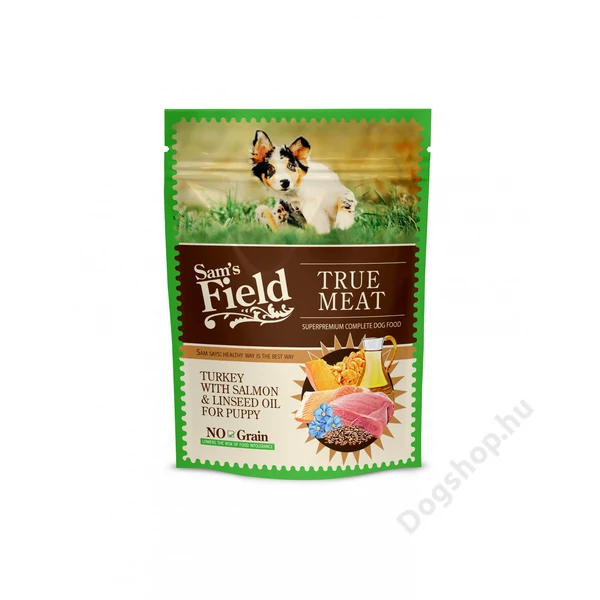 Sam's Field Pouch puppy pulyka&lazac&lenmagolaj 260g Sam's Field Pouch puppy pulyka&lazac&lenmagolaj 260g