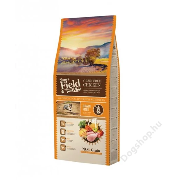 Sams-Field-adult-grain-free-csirke-13kg Sams-Field-adult-grain-free-csirke-13kg