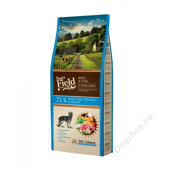Sam's Field glutenfree puppy-junior large marha&borjú 13 kg Sam's Field glutenfree puppy-junior large marha&borjú 13 kg