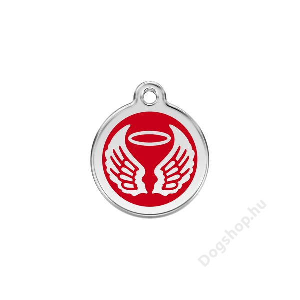 Red Dingo Rozsdamentes angyal szárnyak mintás acél biléta piros