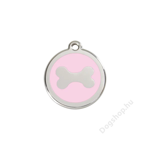 Red Dingo Rozsdamentes vízsz.csont mintás acél biléta rózsaszín Red Dingo Rozsdamentes vízsz.csont mintás acél biléta rózsaszín