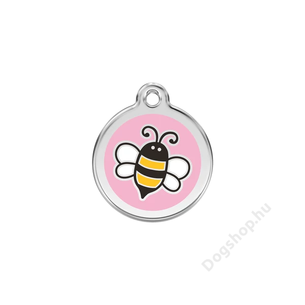 Red Dingo Rozsdamentes méhecske mintás acél biléta rózsaszín Red Dingo Rozsdamentes méhecske mintás acél biléta rózsaszín