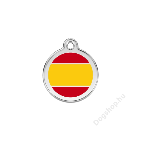 Red Dingo Rozsdamentes spanyol zászló mintás acél biléta