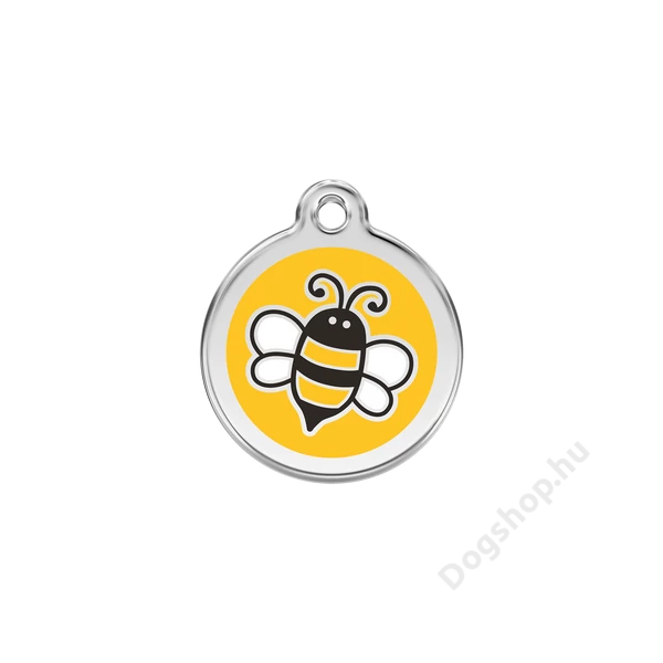 Red Dingo Rozsdamentes méhecske mintás acél biléta sárga Red Dingo Rozsdamentes méhecske mintás acél biléta sárga