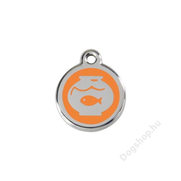 Red Dingo Rozsdamentes akvárium mintás acél biléta narancssárga