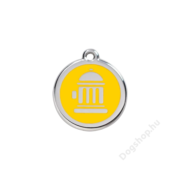 Red Dingo Rozsdamentes tűzcsap mintás acél biléta sárga Red Dingo Rozsdamentes tűzcsap mintás acél biléta sárga