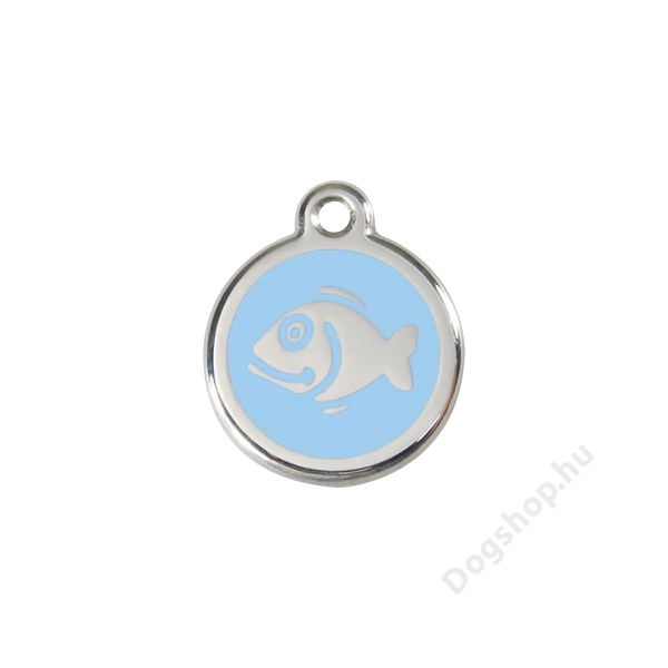 Red Dingo Rozsdamentes hal mintás acél biléta világoskék Red Dingo Rozsdamentes hal mintás acél biléta világoskék