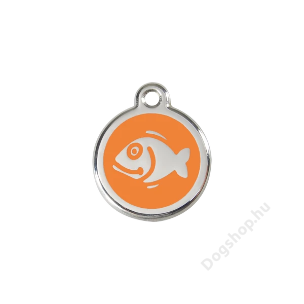 Red Dingo Rozsdamentes hal mintás acél biléta narancssárga Red Dingo Rozsdamentes hal mintás acél biléta narancssárga