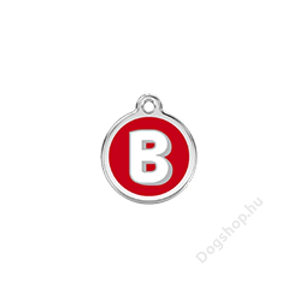 Red Dingo Rozsdamentes B betű mintás acél biléta