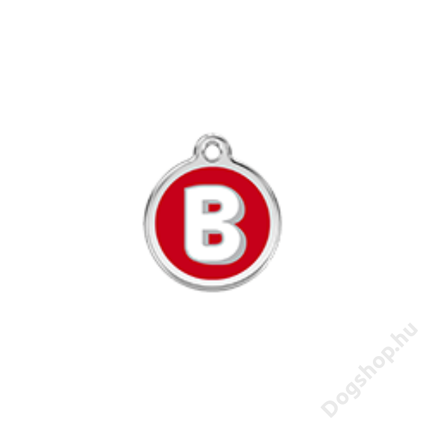 Red Dingo Rozsdamentes B betű mintás acél biléta
