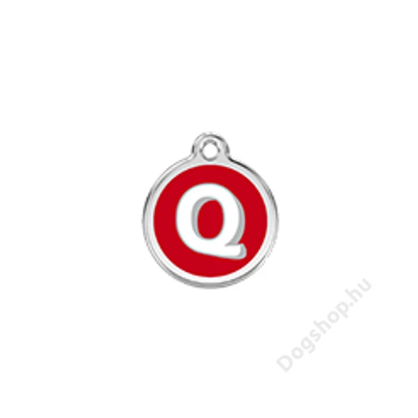 Red Dingo Rozsdamentes Q betű mintás acél biléta