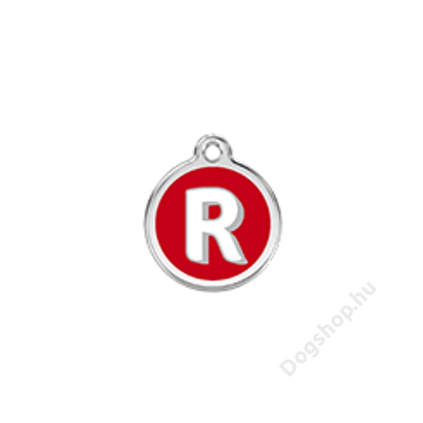 Red Dingo Rozsdamentes R betű mintás acél biléta