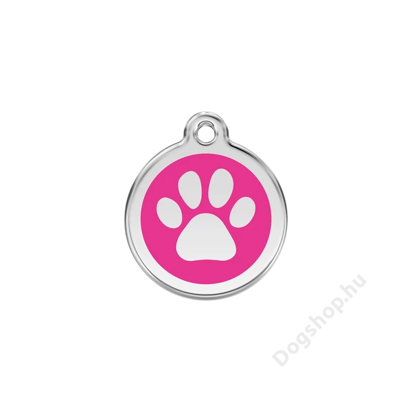Red Dingo Rozsdamentes mancs mintás acél biléta hot pink