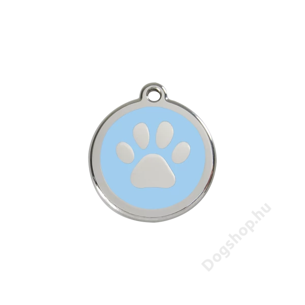 Red Dingo Rozsdamentes mancs mintás acél biléta világoskék Red Dingo Rozsdamentes mancs mintás acél biléta világoskék