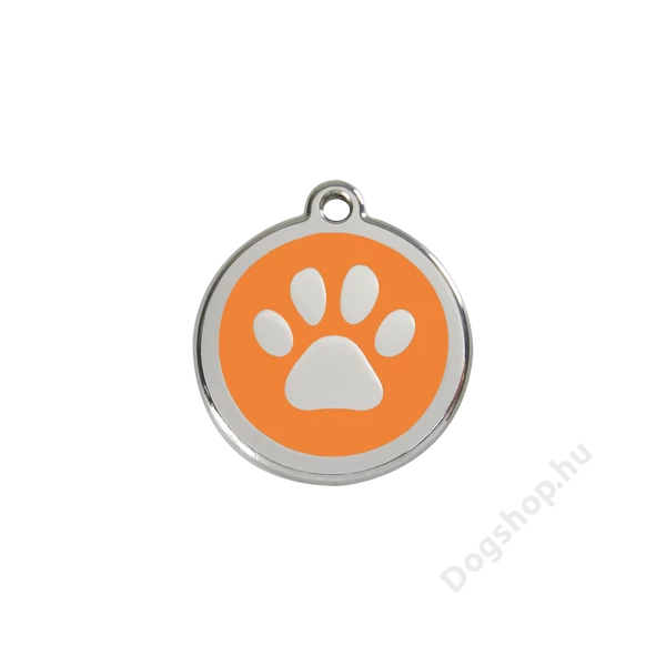 Red Dingo Rozsdamentes mancs mintás acél biléta narancssárga Red Dingo Rozsdamentes mancs mintás acél biléta narancssárga