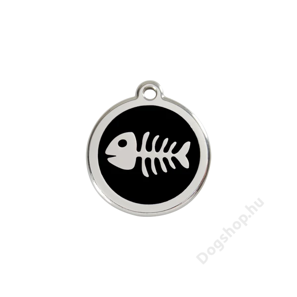 Red Dingo Rozsdamentes halcsont mintás acél biléta fekete Red Dingo Rozsdamentes halcsont mintás acél biléta fekete