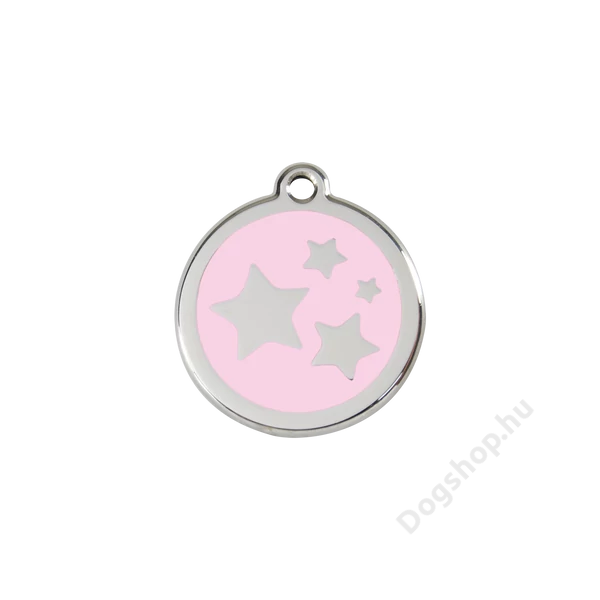 Red Dingo Rozsdamentes csillag mintás acél biléta rózsaszín Red Dingo Rozsdamentes csillag mintás acél biléta rózsaszín