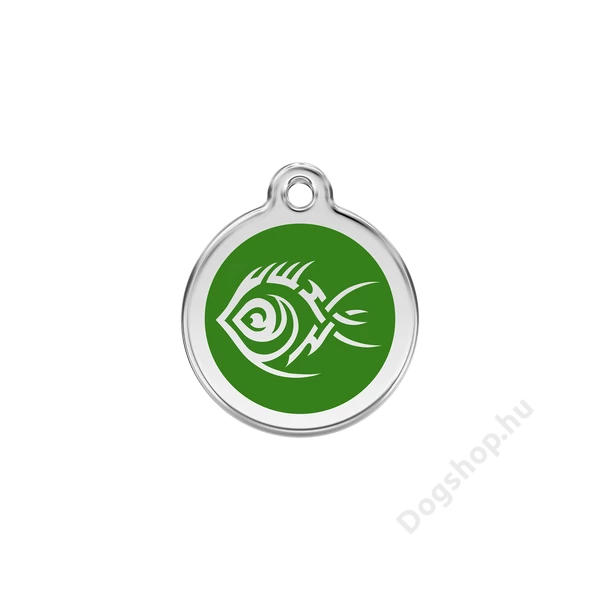 Red Dingo Rozsdamentes törzsi halak mintás acél biléta zöld Red Dingo Rozsdamentes törzsi halak mintás acél biléta zöld