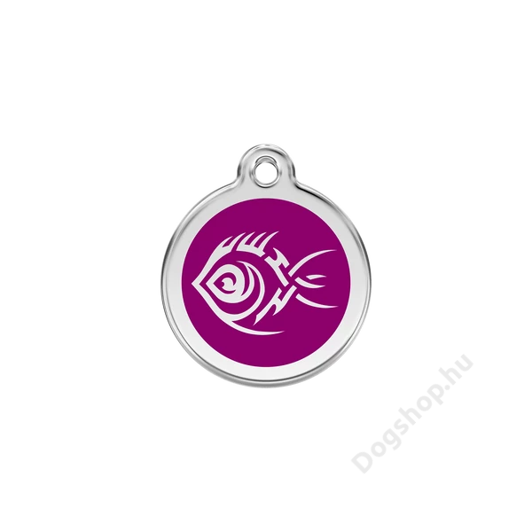 Red Dingo Rozsdamentes törzsi halak mintás acél biléta lila Red Dingo Rozsdamentes törzsi halak mintás acél biléta lila