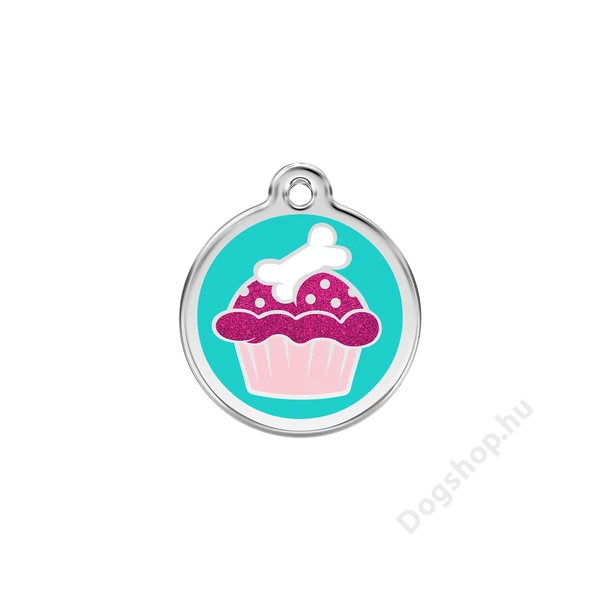 Red Dingo Csillámos Rozsdamentes muffin mintás acél biléta