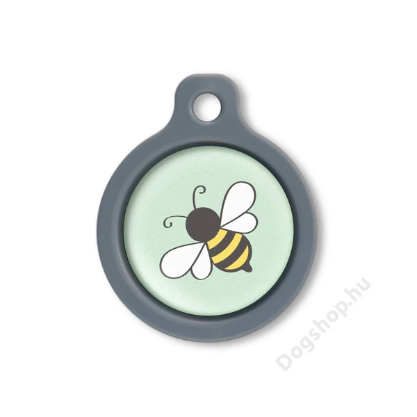 Blucky Bee Lime Green Dog Tag medium
