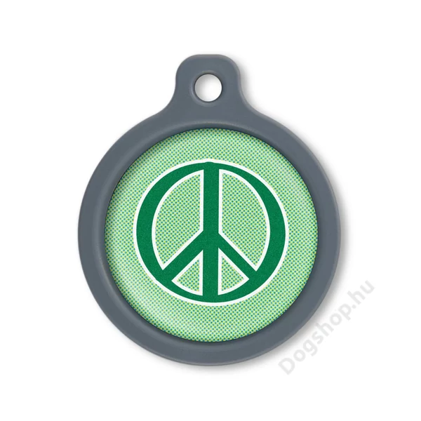 Blucky Graffiti Turquoise Green Dog Tag large