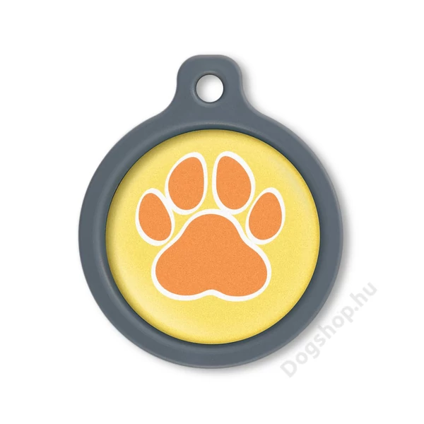 Blucky Wild Paw Yellow Dog Tag large