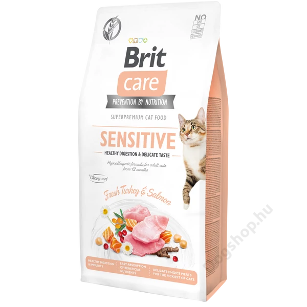 Brit Care Cat Grain Free SENSITIVE Turkey and Salmon 7kg