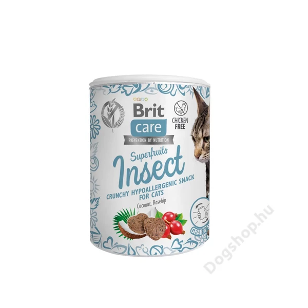 Brit Care Cat Snack Superfruits Insect Hypoallergenic 100g