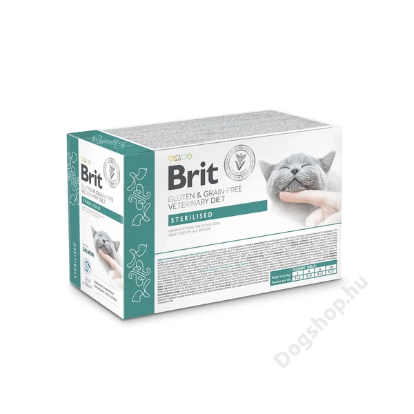 Brit GF Veterinary Sterilised Cat Pouch 12x85g Brit GF Veterinary Sterilised Cat Pouch 12x85g