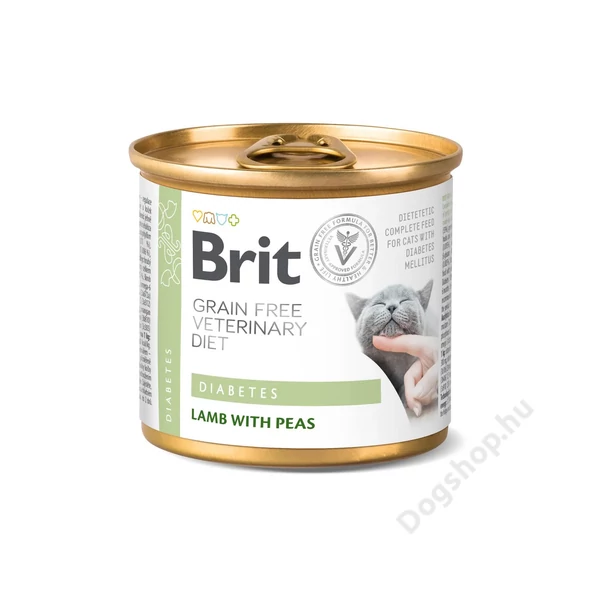 Brit GF Veterinary Diet Cat Cans Diabetes 200 g