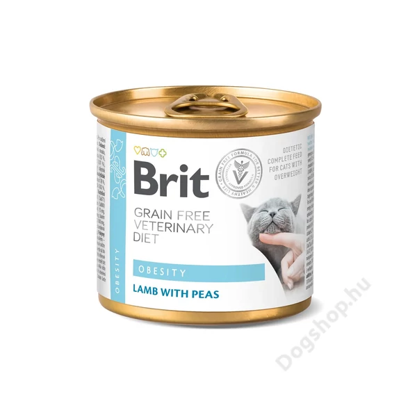Brit GF Veterinary Diet Cat Cans Obesity 200 g