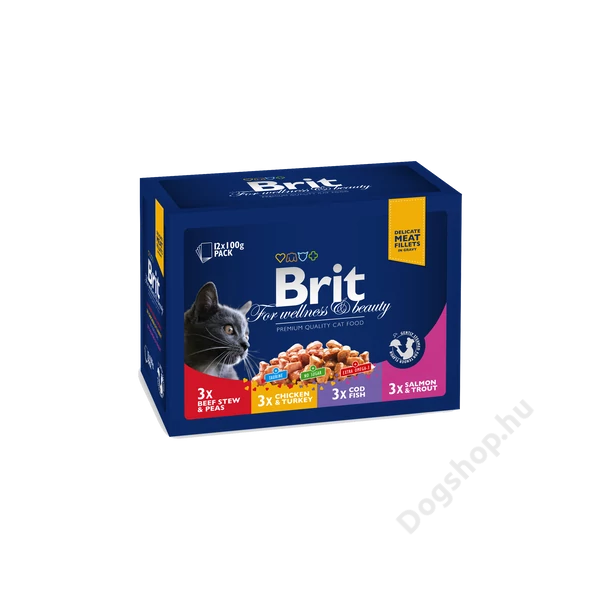 Brit Premium Cat Pouches Familiy Plate 12X100G
